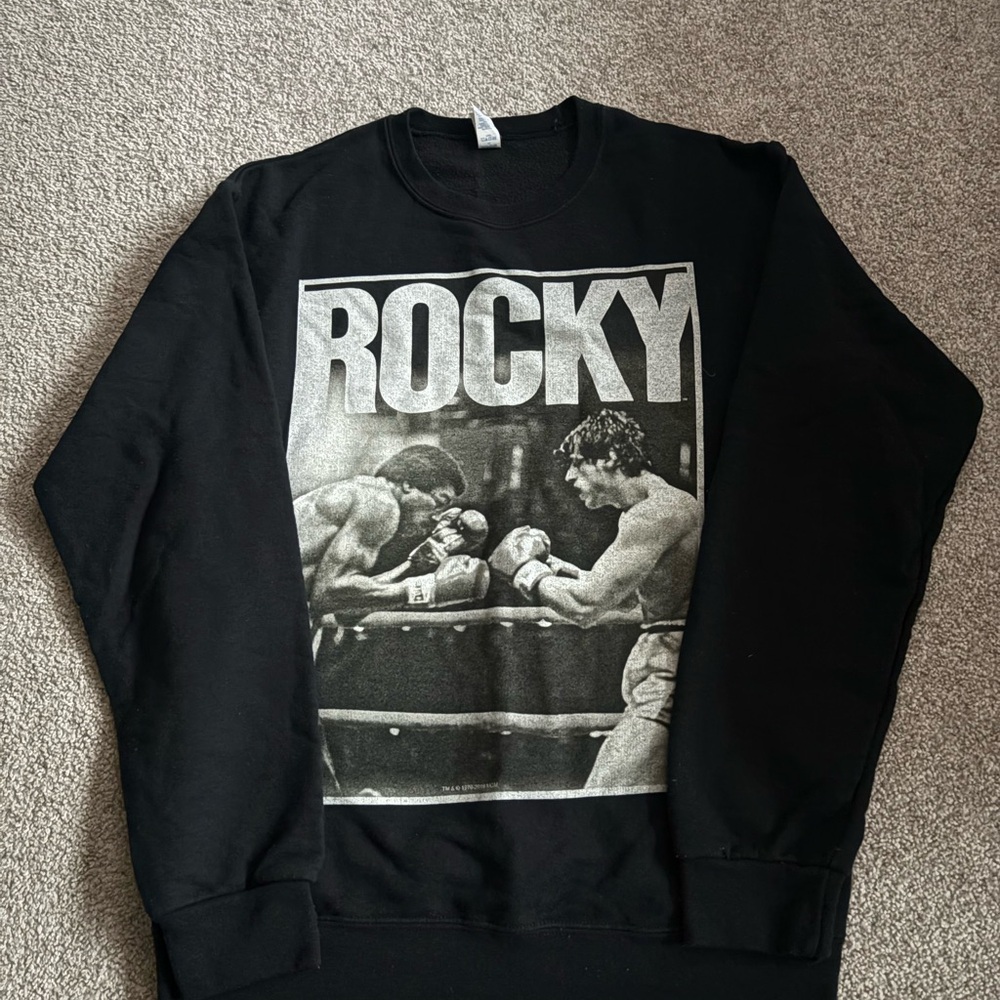 Rocky Black Graphic Sweater